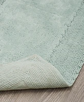 Laura Ashley Ruffle Cotton 2-Pc. Bath Rug Set