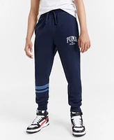 Puma Big Boys Squad Pack Logo Embroidered Fleece Joggers