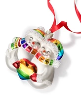 Holiday Lane Love is Love Rainbow Snowman Couple Ornament, Created for Macy's