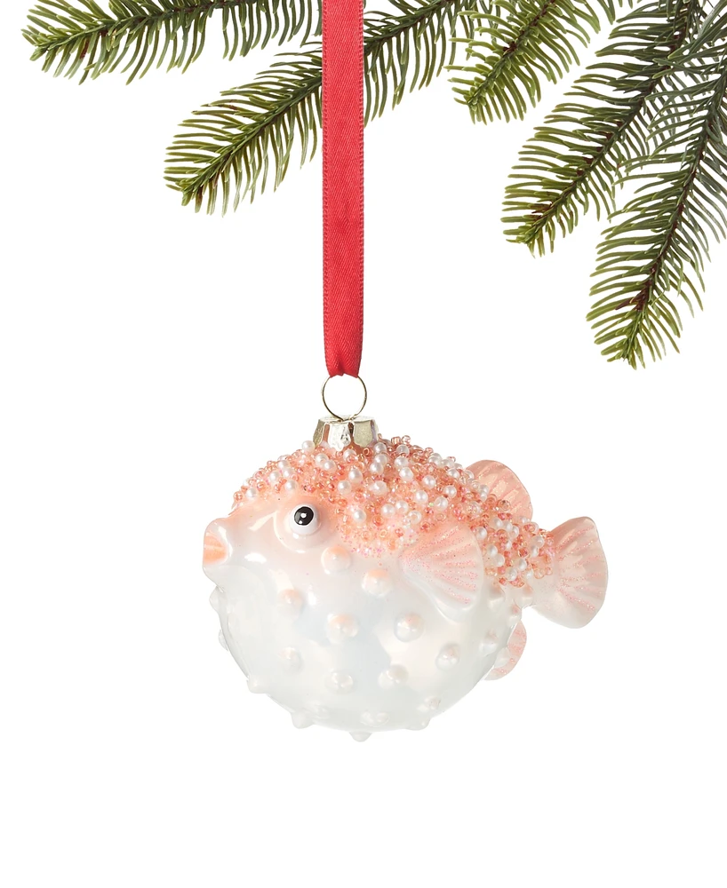 Holiday Lane Seaside Pink Fish Ornament, Exclusively at Macy's