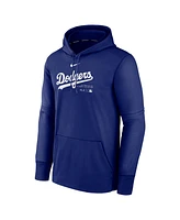 Nike Men's Royal Los Angeles Dodgers Authentic Collection Practice Performance Pullover Hoodie