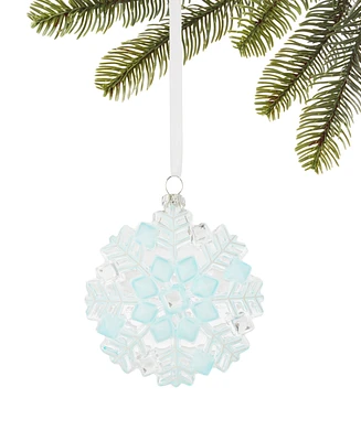 Holiday Lane Northern Lights Snowflake Gem Ornament, Created for Macy's