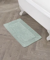 Laura Ashley Ruffled Cotton Bath Rug, 20" x 34"