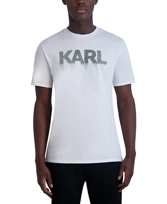 Karl Lagerfeld Paris Men's Slim-Fit Alphabet Logo Graphic T-Shirt