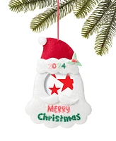 Holiday Lane Christmas Cheer Frame with Santa Hat Ornament, Created for Macy's