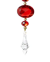 Holiday Lane Ruby Red Holiday Beaded Drop Ornament, Exclusively at Macy's