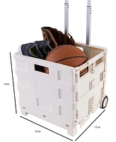 Simplify Tote Go Collapsible Utility Cart in White