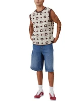 Cotton On Men's Crochet Muscle Top