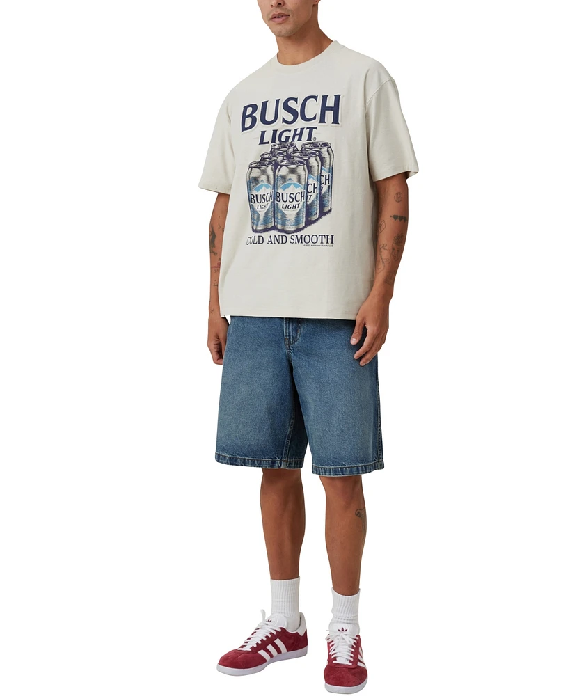 Cotton On Men's Busch Light Loose Fit T-Shirt