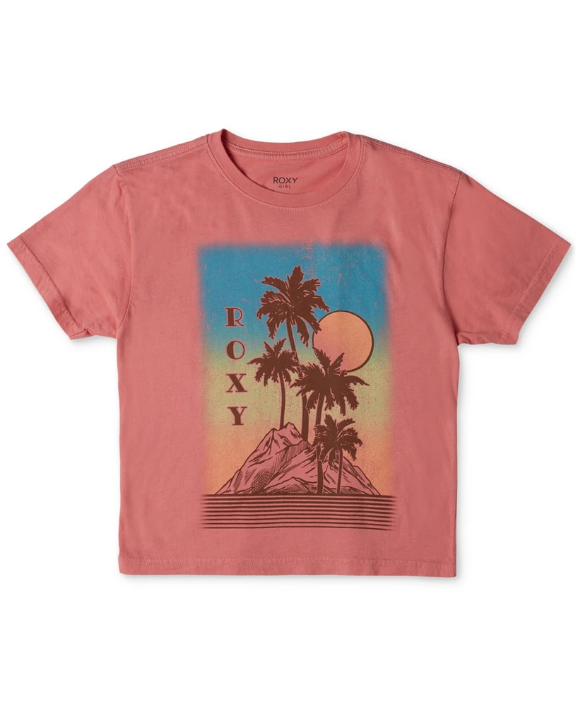 Roxy Big Girls Palm Springs Cotton Graphic T-Shirt