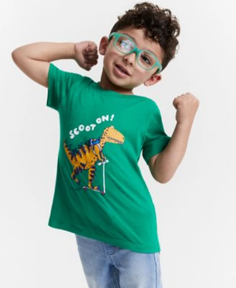Epic Threads Toddler Boys Baseball Jersey Shirt Scoot On Dinosaur Graphic T Shirt Straight Fit Lexington Jeansm Created For Macys