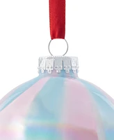 Holiday Lane Sugar Plume Pink & Blue Iridescent Ornament, Exclusively at Macy's