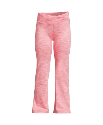 Lands' End Girls High Waisted Active Flare Leggings