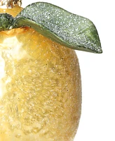 Holiday Lane Citrus Sunshine Lemon Glitter Ornament, Created for Macy's