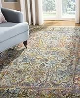 Safavieh Crystal CRS504 Light Blue and Orange 5' x 8' Area Rug