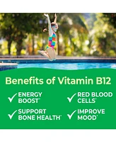 VitaWorks Kids Vitamin B12 1,000 mcg Chewable Tablets - Energy, Mood, And Metabolism Vitamins - Tasty Natural Cherry Flavor - 120 Chewables