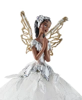 Holiday Lane Angels Lace Flower Dress Fairy Tree Topper, Created for Macy's