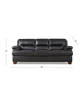 Elm 84" Top Grain Leather Sofa