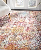 Safavieh Crystal CRS505 Light Blue and Orange 5' x 8' Area Rug