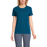 Lands' End Women's Relaxed Supima Cotton Crew Neck T-Shirt