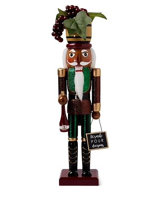 Holiday Lane Nutcrackers Red Grape Wine African American Nutcracker, Created for Macy's