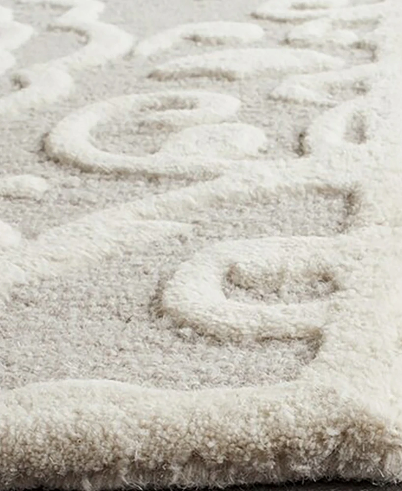Martha Stewart Collection Marais MSR4324A Bone 5' x 8' Area Rug