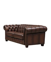 Versailles 89" Top Grain Leather Sofa