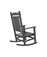 WestinTrends All-Weather Outdoor Patio Poly Classic Porch Rocking Chair (Set of 2)