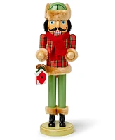 Holiday Lane Nutcrackers Green Red & Black Caucasian Hunting Nutcracker, Created for Macy's