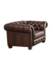 Versailles 50" Top Grain Leather Chair