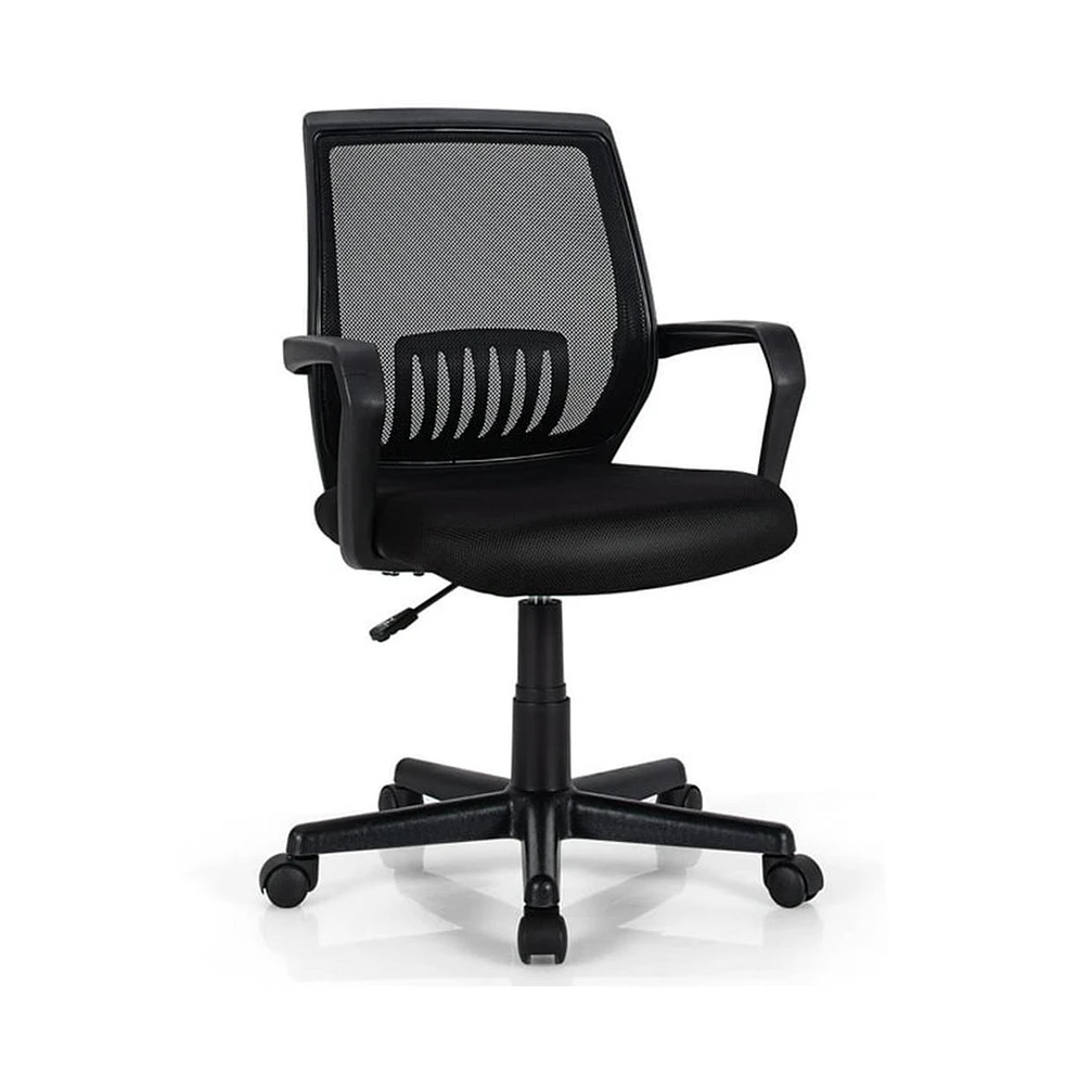 Slickblue Lumbar Support Adjustable Rolling Swivel Mesh Office Chair