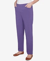 Alfred Dunner Charm School Women's Classic Charmed Average Length Pant