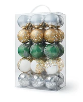 Holiday Lane Northern Lights Set of 30 Gold-Tone, Green & Silver-Tone Multi