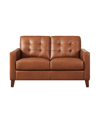 Aiden 56" Top Grain Leather Loveseat