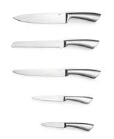 Cheer Collection Stainless Steel Chef Knife Set with Acrylic Stand 14-Piece