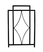 30-Inch Contemporary Metal Garden Trellis for Climbing Plants - Decorative Outdoor Plant Trellis - Set of 2