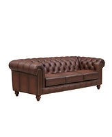 Alton Bay 91" Top Grain Leather Sofa Couch