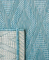 Safavieh Courtyard CY8522 Aqua 8' x 11' Outdoor Area Rug