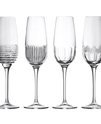 Waterford Mixology Flute 11oz, Mixed Set of 4