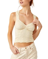 Free People Women's Love Letter Textured Sweetheart Cami