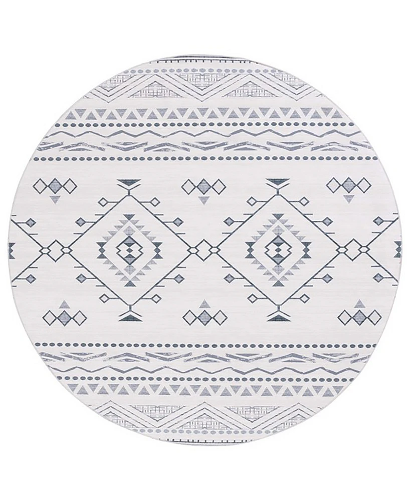 Safavieh Arizona Washable 104 ARZ104B 6'x6' Round Area Rug