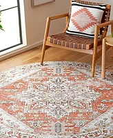 Safavieh Arizona Washable 120 ARZ120 6'x6' Round Area Rug