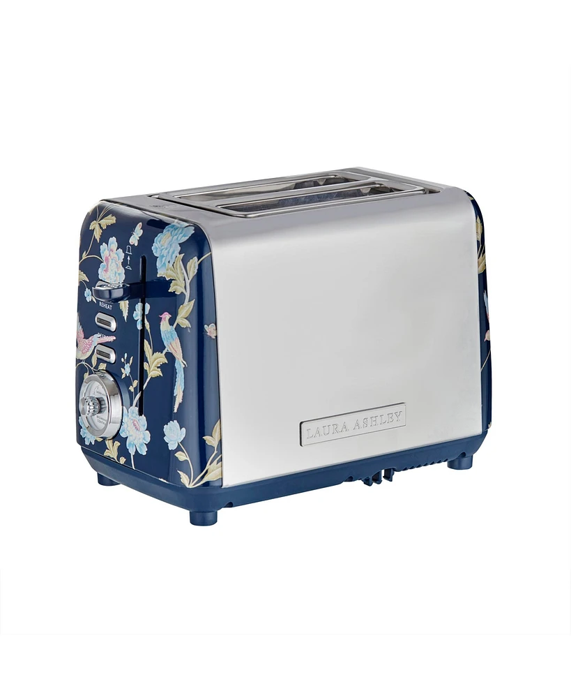 Laura Ashley Elveden Navy -Slice Toaster