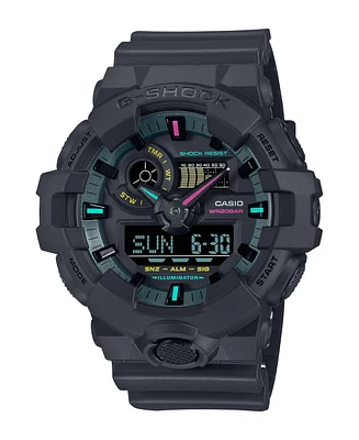 G-Shock Mens Analog Digital Black Resin Watch, 57.5mm, GA700MF-1A