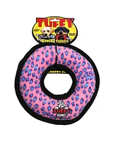 Tuffy Ultimate Ring Pink Leopard, Dog Toy