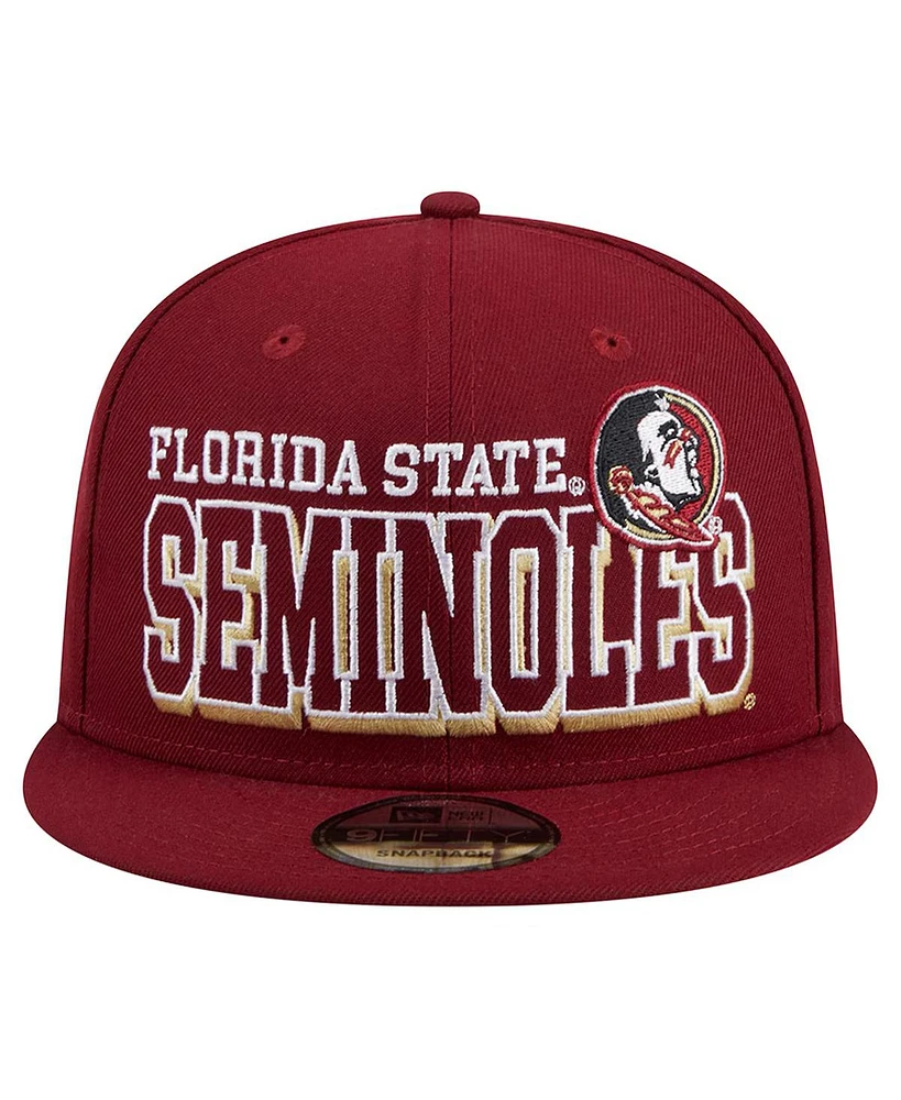 New Era Men's Garnet Florida State Seminoles Game Day 9fifty Snapback Hat