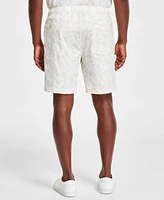 Alfani Men's Grand Regular-Fit Geo-Print 8" Seersucker Shorts, Created for Macy's