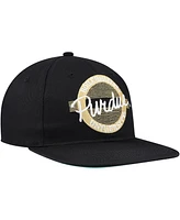 The Game Unisex Black Purdue Boilermakers Retro Circle Snapback Hat