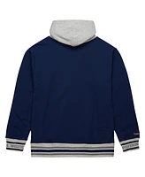 Mitchell Ness Men's Navy Michigan Wolverines Arched Fleece Pullover Hoodie