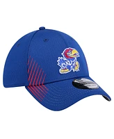 New Era Men's Royal Kansas Jayhawks Active Slash Sides 39Thirty Flex Hat